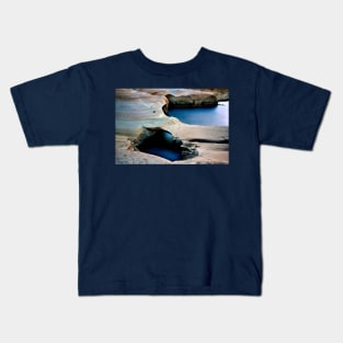 The natural bridge of Sarakiniko - Milos island Kids T-Shirt